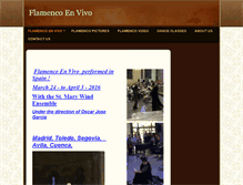 Tablet Screenshot of flamencoenvivo.com
